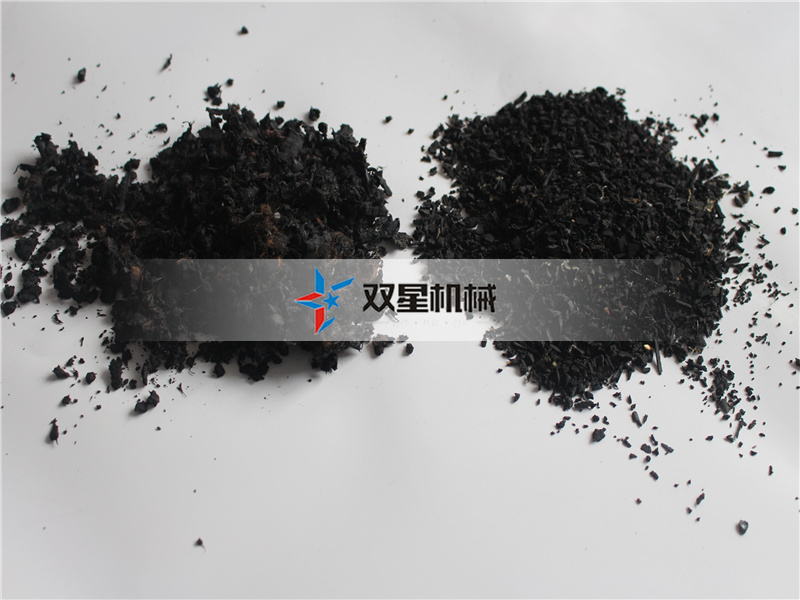 轮胎粉碎机粉碎效果