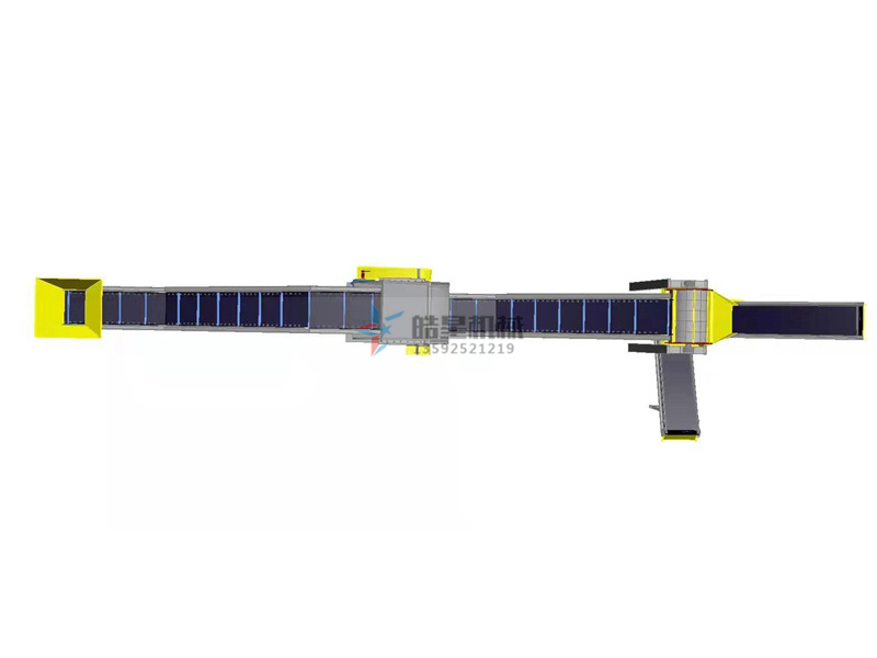 铝型材粉碎机生产线布局图