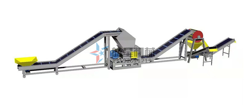 废铝粉碎机生产线工艺流程