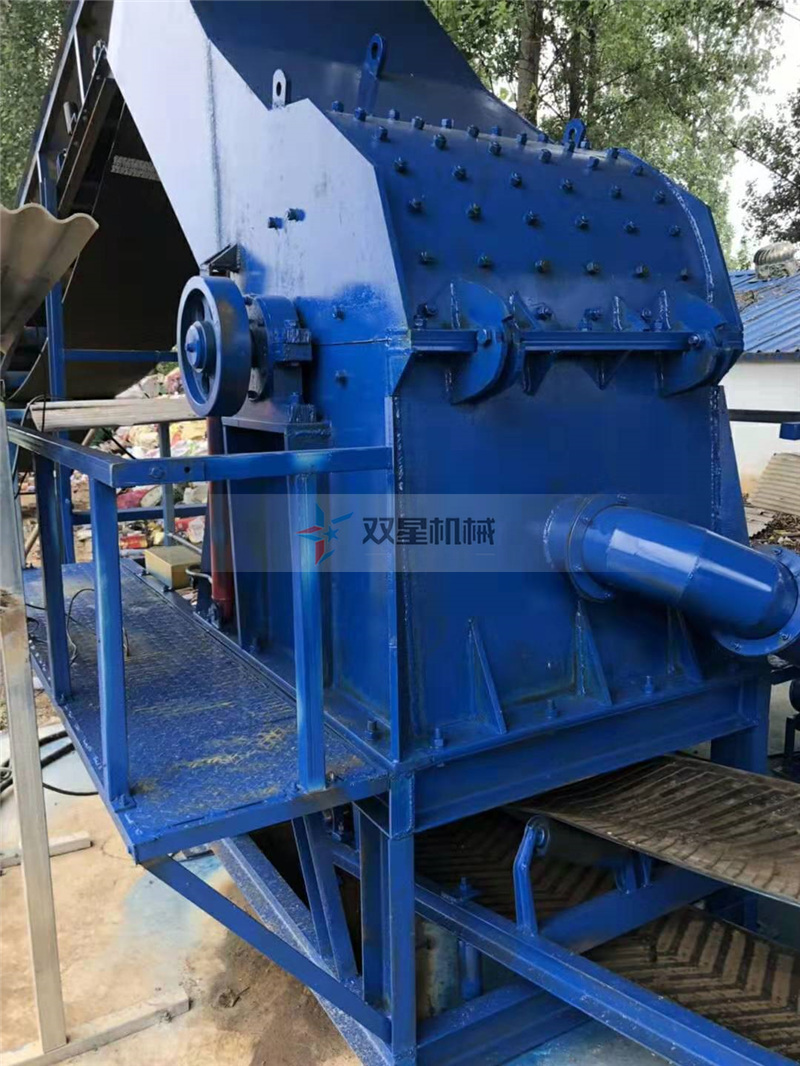 800型金属破碎机设备广州客户工作现场实拍