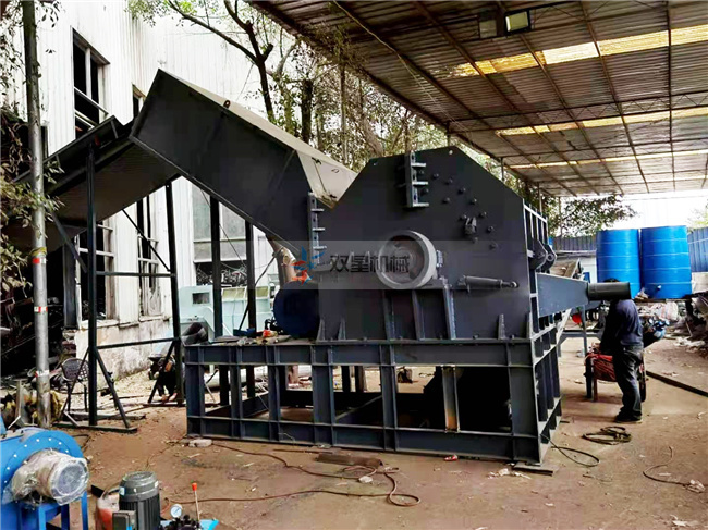 废铝粉碎机生产线上海客户设备现场实拍